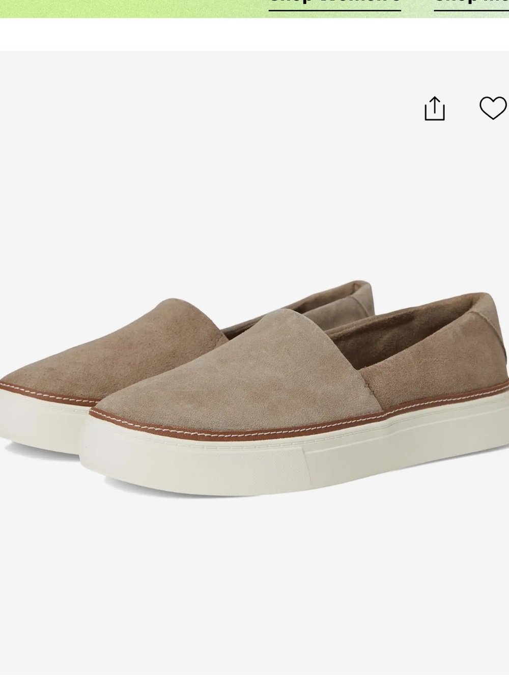 Toms Cameron slip on size 9